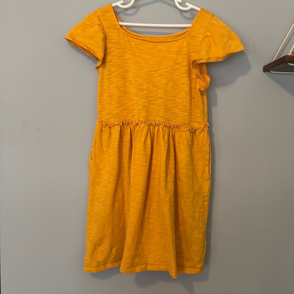Girls size M Cat & Jack yellow dress